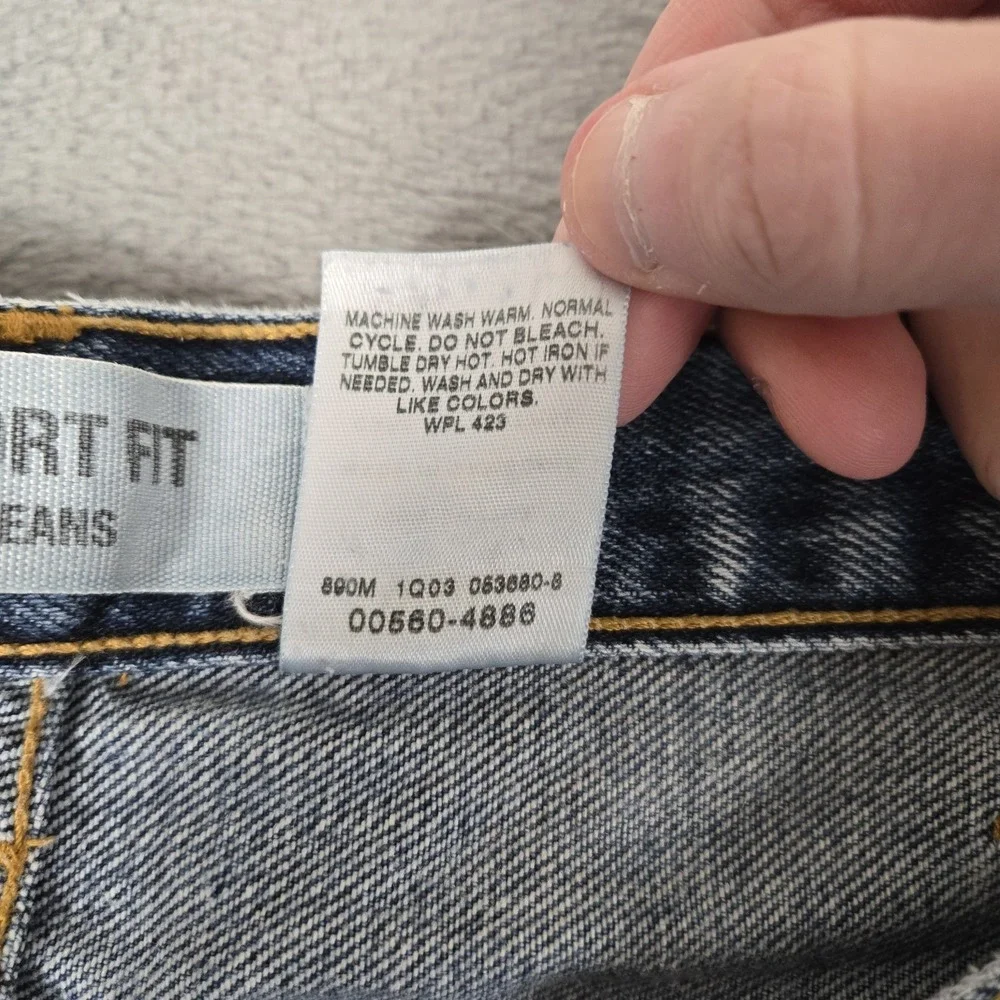 Levis 560 Jeans Mens 38x30 (Fits 36x28) Comfort Loose Fit Tapered Leg‎ Blue Y2K